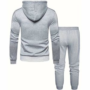 ชุดวอร์มสำหรับผู้ชายชุดวอร์มแบบมีซิปมีฮู้ดสำหรับวิ่งจ๊อกกิ้งผ้าฟลีซเทคโนโลยีโพลีเอสเตอร์ออกแบบได้ตามต้องการ - Product Image 3