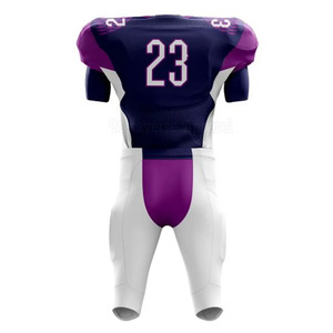 Uniforme de football américain personnalisable 100% polyester respirant pour l'été, taille plus, manches courtes, créez votre propre design - Product Image 2