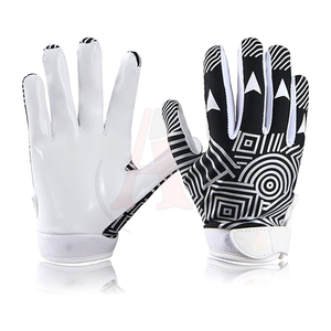Gants de football américain personnalisés pour jeunes et adultes, en cuir de latex, imperméables, écran tactile, qualité supérieure, super adhérents, respirants, paume - Product Image 2