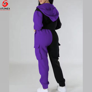 Nuevo Conjunto Deportivo Informal con Capucha para Mujer, Ligero, 100% Algodón, de Alta Calidad, Cómodo, Mangas Largas - Product Image 2