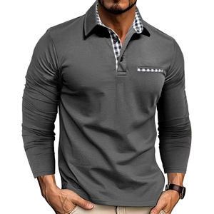 Camiseta Polo de Manga Larga Informal y Moderna para Hombre 2026, Camiseta Deportiva y de Fitness, Ropa Masculina - Product Image 4