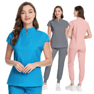 Custom Medical Scrub Uniform <b>Set</b> for <b>Doctors</b> Unisex Hospital Nurse Scrubs Top and Pants Anti-Wrinkle, Quick-Dry Healthcare - Product Image 1