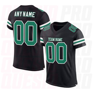 เสื้อกีฬาแบบสวมใส่สบาย แขนสั้น ผ้าตาข่ายพิมพ์ลายตามสั่ง สำหรับเบสบอล อเมริกันฟุตบอล ชุดยูนิฟอร์มผู้ชาย - Product Image 5