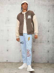 Veste universitaire de baseball pour hommes de qualité supérieure Style de luxe avec lettrage brodé personnalisé Nouvelle veste d'hiver pour hommes - Product Image 3