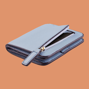 กระเป๋าสตางค์หนังแท้ขนาดเล็กแนววินเทจทำด้วยมือมีซิปป้องกัน RFID ช่องใส่บัตรพิเศษสำหรับผู้หญิง2021 - Product Image 6