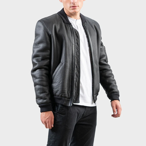 Chaqueta de piel de oveja personalizada de proveedor al por mayor para hombre, chaqueta de piel cálida de invierno a precio asequible para hombre - Product Image 4