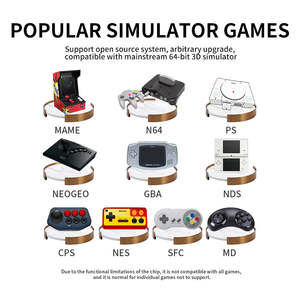 Powkiddy RK2023 Pure Black WIFI Version Lecteur de jeu portable avec 16 Go de mémoire et 10000 jeux Comprend une batterie intégrée - Product Image 4