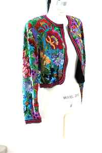 ชุดเดรสออกงานพรอมขนาดใหญ่พิเศษประดับด้วยเลื่อมประดับไข่มุกหลากสี - Product Image 2