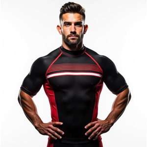 Proveedor de protectores contra sarpullidos personalizados de alta calidad, Fabricante Mayorista de ropa MMA sublimada personalizada para uso en entrenamiento - Product Image 6