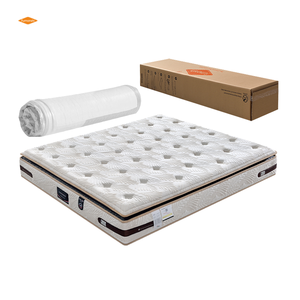 Vua Kích Thước Giường Nệm Với Bộ Nhớ Bọt & Túi Cuộn Dây Mùa Xuân Vàng Nhà Cung Cấp Của Sang Trọng Euro Gối Top Thiết Kế Hiện Đại Cho Phòng Ngủ - Product Image 2