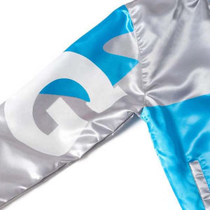 แจ็กเก็ตซาตินสำหรับผู้ชายแจ็คเก็ตบอมเบอร์ทันสมัยและใส่สบายเสื้อแจ็กเก็ตเบสบอลวิทยาลัยคุณภาพสูงทนทานและสมบูรณ์แบบ - Product Image 5