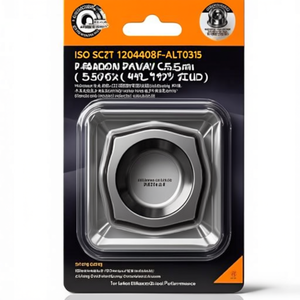 ISO SCGT 120408F-ALT0315 D.5.5mm Inserto de Torneado Indexable Plateado con Recubrimiento PVD, Paquete de 10 para un Rendimiento Eficiente de la Herramienta - Product Image 2