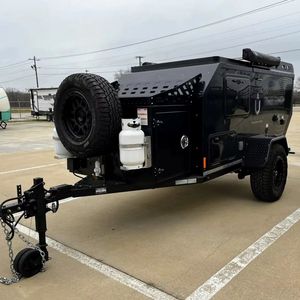 Remolque de caravana de lágrima blanca moderna y ligera, Mini RV de gran calidad para autocaravanas de cápsula para 4 personas a la venta - Product Image 2