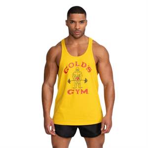 Gold <b>Men</b> Bodybuilding Stringer <b>Tank</b> <b>Top</b> | Organic Cotton Gym Vest | Sleeveless Workout Shirt | Muscle Fit Training <b>Tank</b> <b>Top</b> - Product Image 2