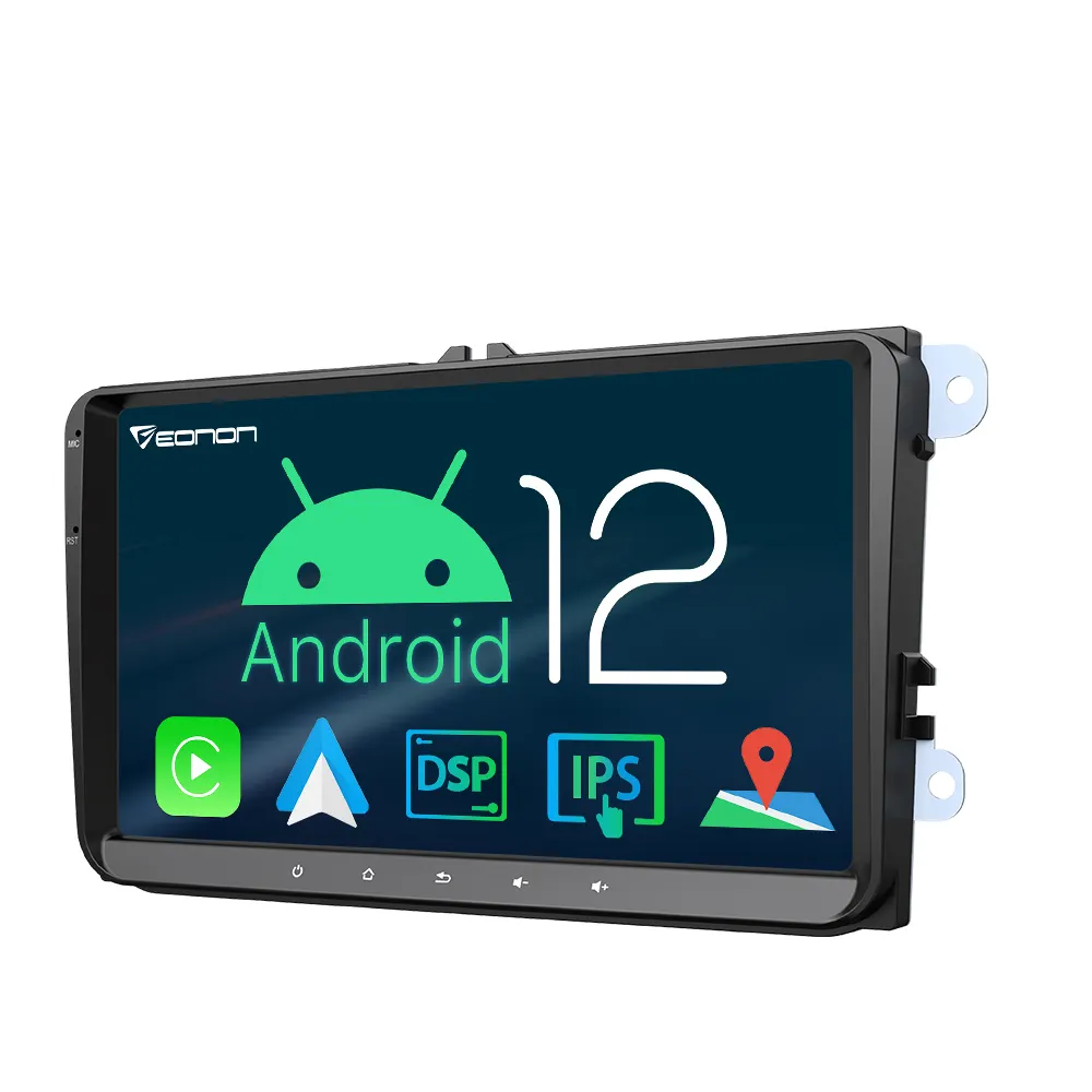 EONON-Radio con pantalla táctil para coche, Radio con Android 12, 9 pulgadas, DSP, Carplay, 2 + 32GB, para Volkswagen/SEAT/Skoda