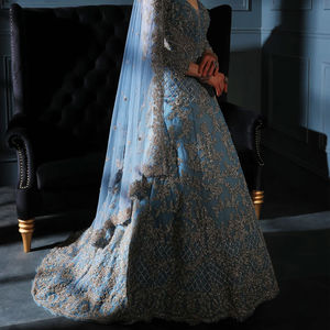 Bonne qualité nouveau Style de créateur broderie lourde travail Gharara Sharara costumes pakistanais pour dames vêtements de désherbage à bas prix - Product Image 4