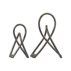 Escultura de aluminio de diseño geométrico para salas de estar modernas que agrega un estilo abstracto sofisticado a interiores minimalistas - Product Image 5