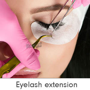 แหนบต่อขนตาสแตนเลสสีทองแหนบปลายสายไฟเบอร์ - Product Image 4