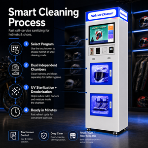<span class=keywords><strong>Machine</strong></span> de nettoyage de casques multi-modèles standard, version commerciale avec paiement en espèces - Product Image 5
