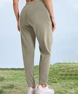 Pantalons de voyage pour femmes de haute qualité, durables, légers, taille élastique, cordon de serrage, couleur personnalisée - Product Image 2