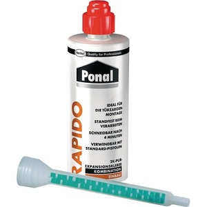 PONAL Rapido 165 g Cartouche de colle liquide 2K Adhésif d'expansion - Product Image 1