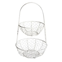 Hete Verkopende Beste Kwaliteit Vergulde Metalen Mand Keuken Ware Product Gootsteen Zeef Mand Rijst Groenten Fruit Drainer