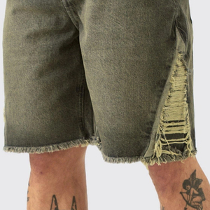 Pantalones Cortos de Mezclilla para Hombre al por Mayor, Colección de Verano, Diseño Moderno 2026, los Mejores Pantalones Cortos de Mezclilla Transpirables y Cómodos para Hombre - Product Image 4