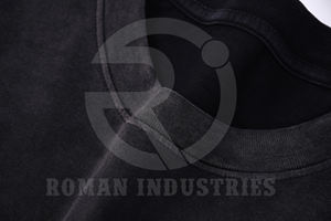 Nueva Camiseta holgada de algodón 100% de peso pesado a la moda, camiseta de gran tamaño con logotipo de impresión personalizado para hombre 250 GSM Distress - Product Image 4