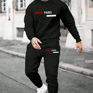 Sweat-shirts et pantalons de survêtement pour hommes, confort sportif, simplicité, qualité extérieure, survêtement pour hommes, décontracté quotidien, mode automne-hiver - Product Image 1