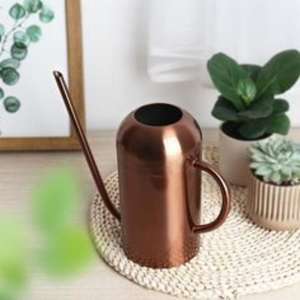 Bidon d'eau en métal portable au design élégant et à l'aspect antique pour les plantes, matériau durable et écologique et fini rustique élégant - Product Image 1