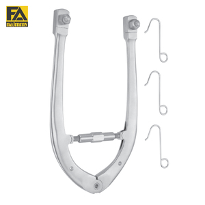 Kirschner คันชักขยาย (X = 180มม. Y = 100มม.) พร้อมตะขอดึง3อันตัวดึงด้วยมือในคีมโลหะสแตนเลส - Product Image 2