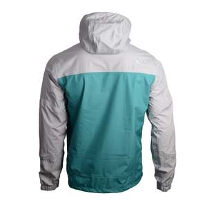 OAAX Coupe-vent à coque souple à revêtement imperméable pour homme, veste coupe-vent décontractée de style fitness remplie de polyester résistante à l'eau - Product Image 1