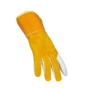 Gants de sécurité de conception de logo personnalisé de haute qualité soudage TIG cuir résistant à la chaleur avec fonctions de travail - Product Image 2