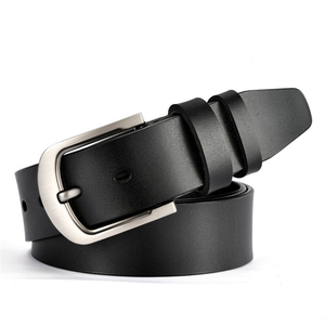 Ceinture en cuir véritable classique avec boucle ardillon Ceinture en cuir - Product Image 4