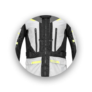 เสื้อแจ็กเก็ตมอเตอร์ครอสสำหรับผู้ชายเสื้อแจ็กเก็ตมอเตอร์ครอสกันน้ำสีดำ - Product Image 2