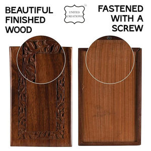 OEM urne vintage cendres de crémation humaine urne gravée en bois naturel souvenir mémoriaux cercueil funéraire - Product Image 6