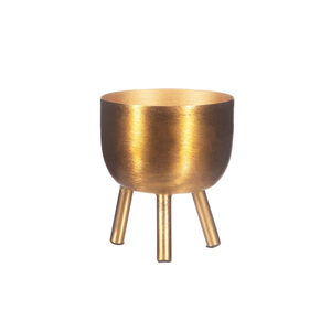 Hot Sale New Nordic Style Cheap Gold Indoor Cast Iron Metal Garden Tall Plant <b>Flower</b> Pot Stand for <b>Decor</b> - Product Image 3