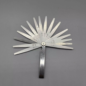 Jeu de jauges à lame en acier inoxydable à 20 lames, jauge d'épaisseur de 0,01 à 1,00 mm, mesure - Product Image 1
