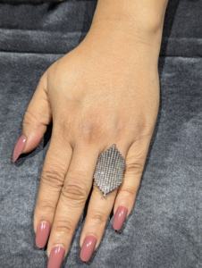 REYES Vente en gros Argent sterling 925 Bague de fiançailles en diamant naturel Unique en son genre Bijoux de cadeau de mariage de style victorien pour elle - Product Image 5