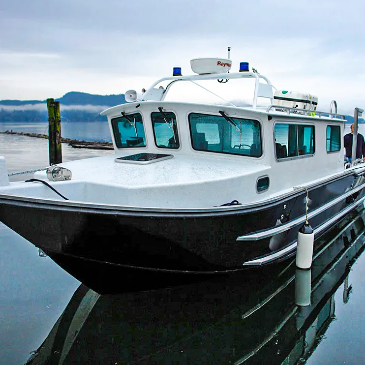 Kinocean thể thao sang trọng du thuyền deep-v nhôm cabin tốc độ cao sợi thủy tinh hull cho câu cá & giải trí để bán