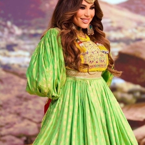 Robe afghane faite à la main de haute qualité pour femmes vêtements traditionnels en soie meilleur matériel pour l'été Style Vintage-0674 - Product Image 3