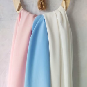 Tela de gasa elástica sólida, tela elástica de 59 \ "de ancho para accesorios de fotografía, telón de fondo, mantel, vestidos de novia, bolso de coche para niñas - Product Image 2