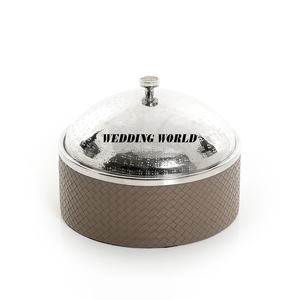 Olla Caliente de Madera con Acabado en Cuero, Calidad Superior, Hecha a Mano, Cazuela, Diseño Nuevo y Más Vendida, Calentador de Comida de Madera - Product Image 1