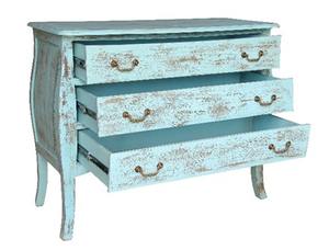 Meuble commode moderne à trois tiroirs en bois de manguier Meuble Gilbert élégant pour la maison Bar Ferme Hôtel ou Appartement Salon - Product Image 4