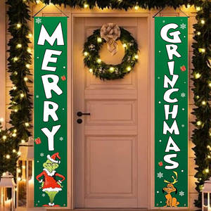 Letreros Navideños para Exteriores, Juego de Letreros Verdes y Blancos para el Porche Delantero, Divertido Letrero Navideño con Diseño de Ladrón, Decoración Navideña con Diseño de Grinch - Product Image 6