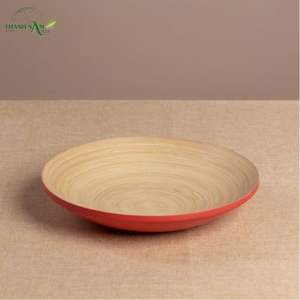 Plateau en bambou artisanal - Écologique, imperméable, durable, léger et facile à nettoyer |   Conception personnalisable pour la restauration et l'usage domestique - Product Image 4