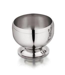 ชามขนมหวานสแตนเลสสตีลรุ่นล่าสุด งานแฮนด์เมด ถ้วยไอศกรีม สำหรับโรงแรมและตกแต่งบ้าน ปลอดภัยสำหรับอาหาร ชามเสิร์ฟโลหะ - Product Image 3