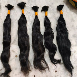 ผมเปียกผมมนุษย์แบบเปียกและเป็นลอนสำหรับต่อผมแบบมัดผมคนหนาไม่เป็นลอน - Product Image 1