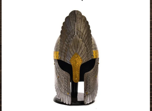 Abrace el valor medieval con cascos de Caballero de acero y latón de Estilo Vintage hechos a mano listos para la batalla y disponibles para la decoración del hogar - Product Image 5