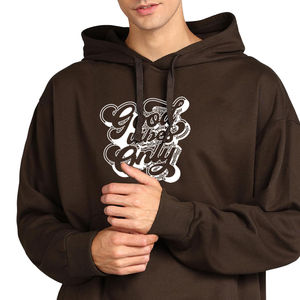 Sudadera con capucha y cremallera de mezcla de algodón de peso pesado personalizada, abrigo de invierno bordado con capucha de gran tamaño de cara completa para hombre de alta calidad - Product Image 1